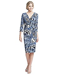 Gina Bacconi Zebra Print Dress