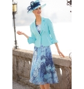 Gray and Osbourn Print Devore Top