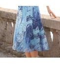 Gray and Osbourn Print Devore Skirt