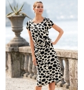 Chesca Spot Print Georgette Dress