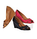 Marta Jonsson Crossover Peep Toe Wedges