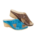 Riva Cross-over Wedge Mules