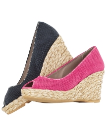 Gray & Osbourn Comfort Peep-Toe Wedges