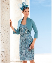 Gina Bacconi Chiffon Devore Dress