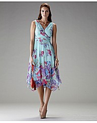 Pomodoro Chiffon V-Front Dress