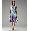 Pomodoro Chiffon V-Front Dress