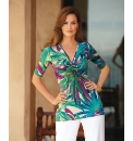 James Lakeland Twist Front Jersey Top