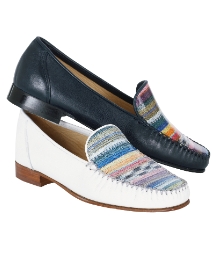 HB Shoes Print Vamp Loafers