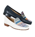 HB Shoes Print Vamp Loafers