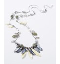 Mint Enamel Charm Necklace