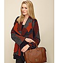 Patchwork Knitted Blanket Coat