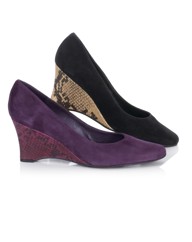 Gray and Osbourn Suede Wedges