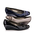 Van Dal Leather Wedges Lizard Print