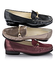 Van Dal Leather Loafers Lizard Print