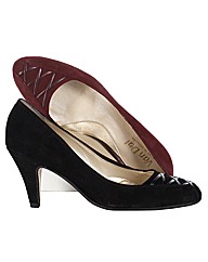 Van Dal Suede Court Shoe Lattice Detail