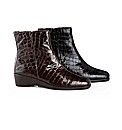 Van Dal Mock Croc Patent Ankle Boots