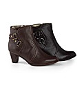 Van Dal Double Buckle Ankle Boots