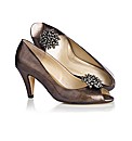Van Dal Detachable Beaded Trim Peep Toes