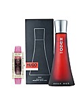 Hugo Boss Deep Red EDP 50ML + Free Watch