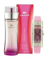 Lacoste Touch of Pink 50ml EDT Free Gift