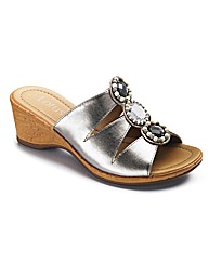 Lotus Wedge Mules EEE Fit