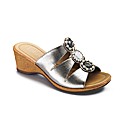 Lotus Wedge Mules EEE Fit