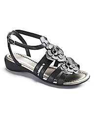 Easystep Flower Detail Sandals EEE Fit