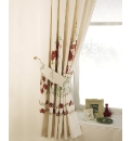 Poppy Lined Curtains & Tie Backs