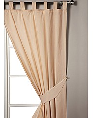 Lined Tab Top Plain Dyed Curtains