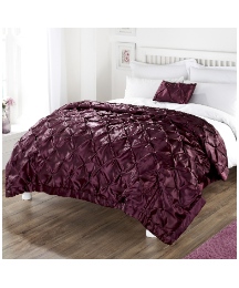 Rouched Throwover & Boudoir Cushion Set