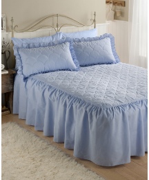 Charlotte Plain Dyed Fitted Bedspread
