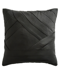 Layered Pleat Filled Square Cushion