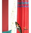 Hibiscus Lined Curtains/ Tie Backs