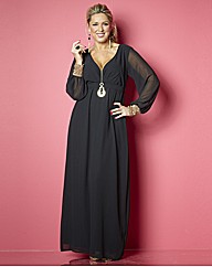 Claire Sweeney Embellished Maxi Dress