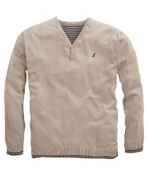 Williams & Brown Button V Neck Jumper