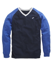 Williams & Brown Contrast Sleeve Jumper