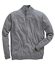 Williams & Brown Button Neck Jumper