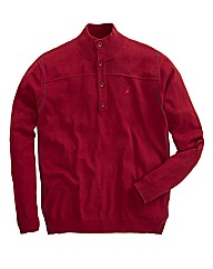 Williams & Brown Button Neck Jumper