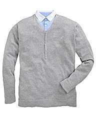 Williams & Brown Mock Insert Sweater
