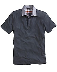 Williams & Brown Chambray Collar Polo