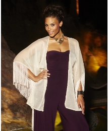 Grazia Fringe Shrug Cardigan