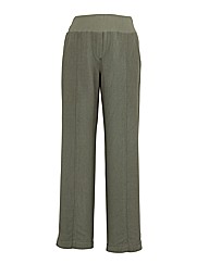 Slouch Linen Mix Wide Leg Trousers