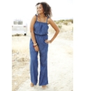 Angel Ribbons Soft Denim Jumpsuit
