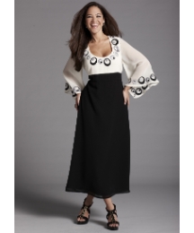 Anna Scholz Embriodered Maxi Dress