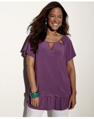 Anna Scholz Keyhole Neck Top
