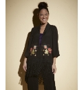 Anna Scholz Floral Fringed Shrug Jacket