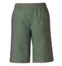 Crop Slouch Linen Shorts