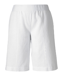 Crop Slouch Linen Shorts