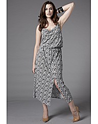Bespoke Fashionista Split Hem Midi Dress