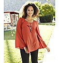 Angel Ribbons Bell Sleeve Top